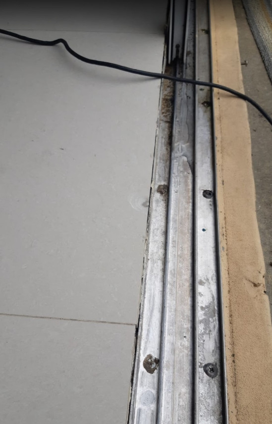 sliding door track repair